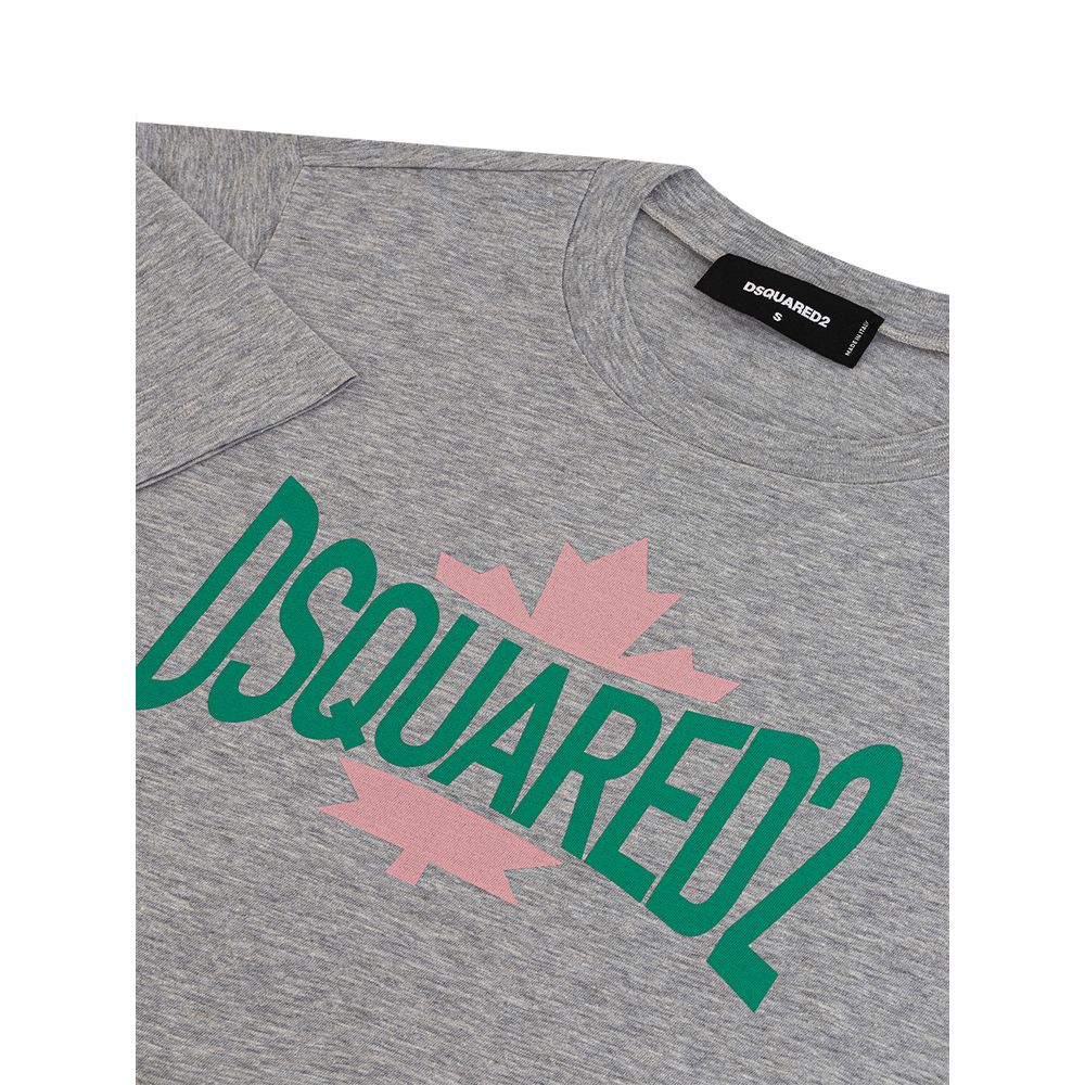 T-shirt en coton gris chic Dsquared² pour la femme moderne