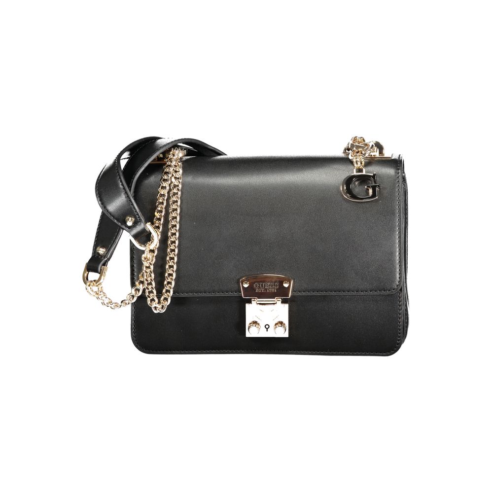 Bolso de mano de polietileno negro Guess Jeans