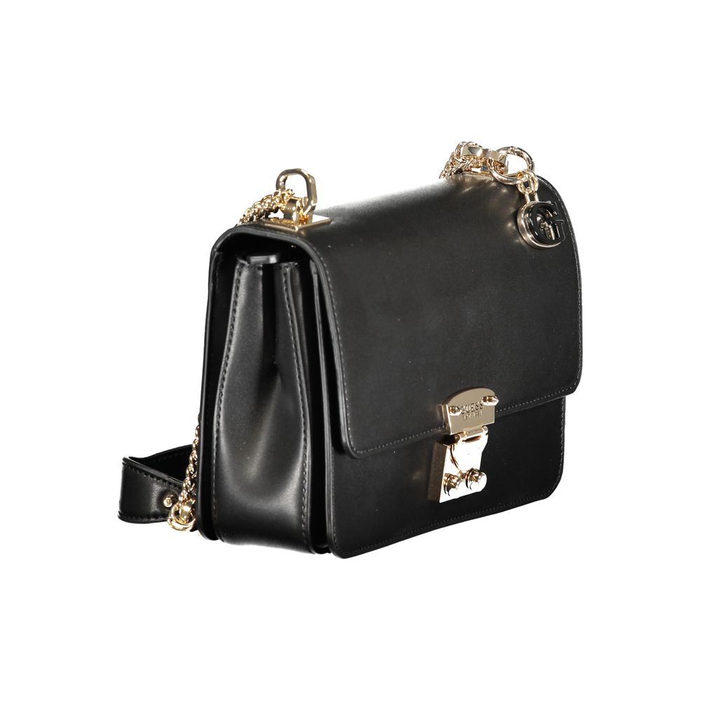 Bolso de mano de polietileno negro Guess Jeans