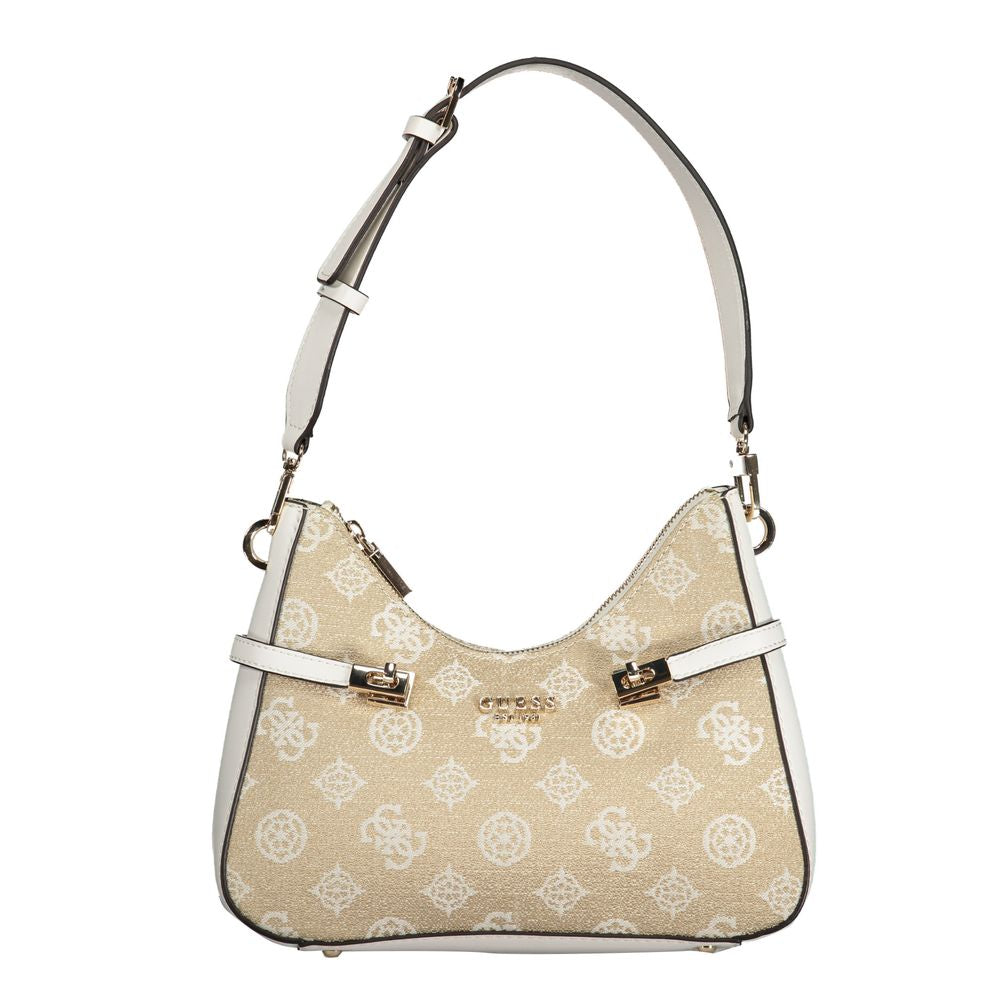 Bolso de mano de polietileno blanco Guess Jeans