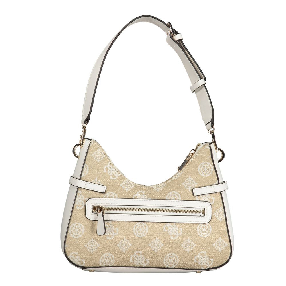 Bolso de mano de polietileno blanco Guess Jeans