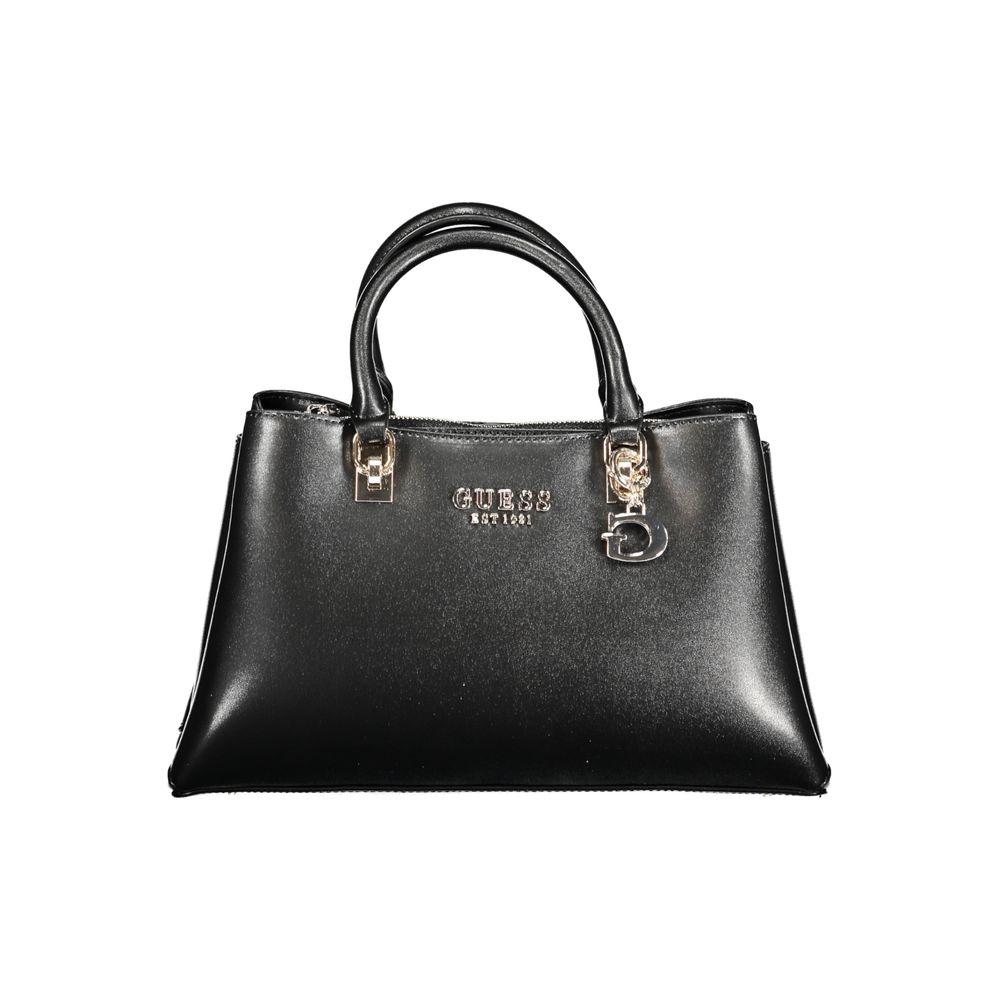 Bolso de mano de polietileno negro Guess Jeans