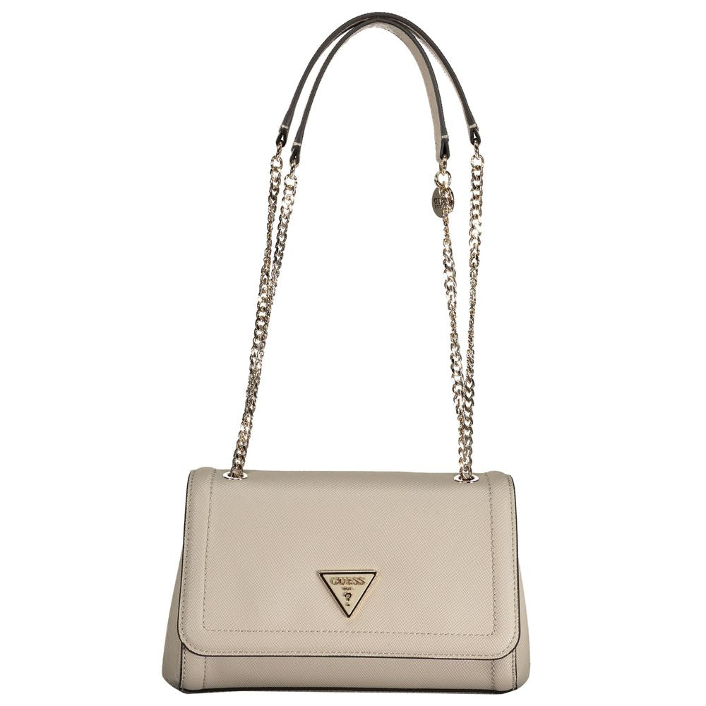 Bolso de mano de polietileno gris Guess Jeans