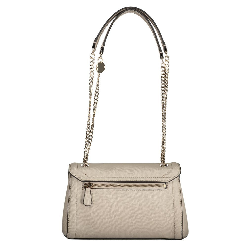 Bolso de mano de polietileno gris Guess Jeans