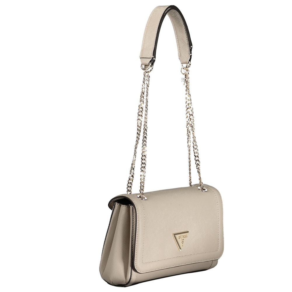 Bolso de mano de polietileno gris Guess Jeans