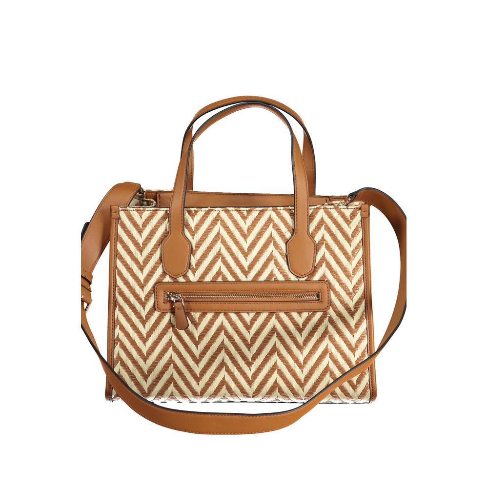 Sac à main Guess Jeans en coton marron