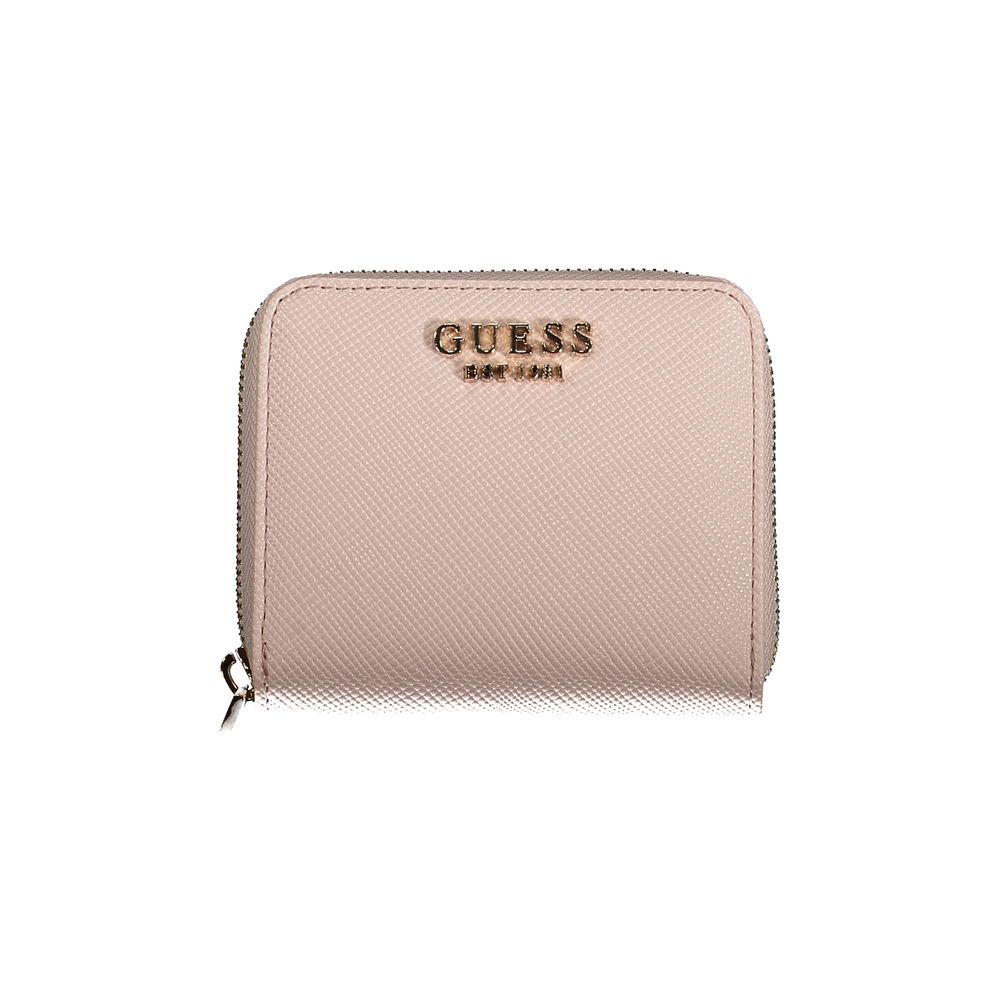 Cartera de polietileno rosa Guess Jeans