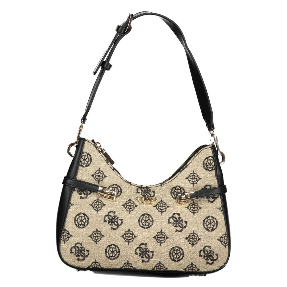 Sac à main en coton noir Guess Jeans