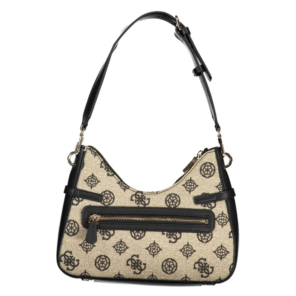 Sac à main en coton noir Guess Jeans