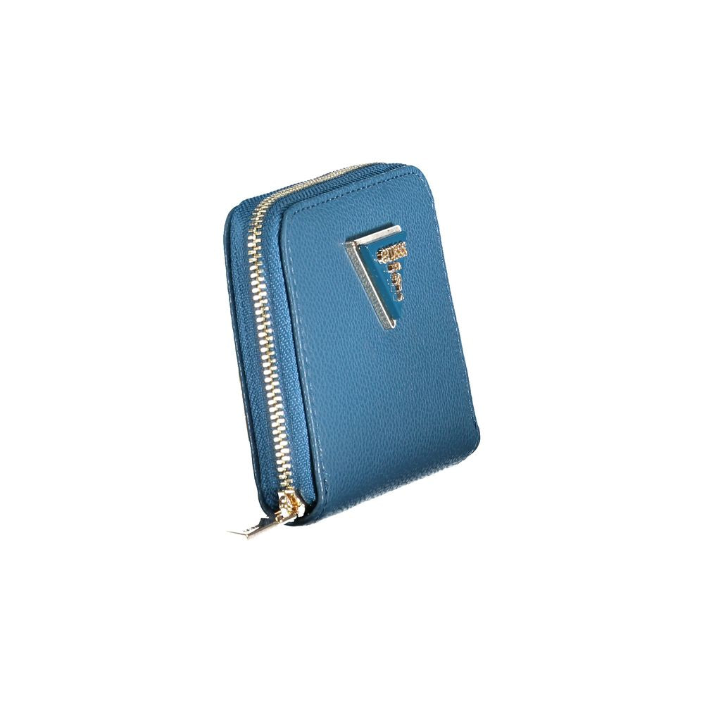 Guess Jeans Blue Polyethylene Wallet