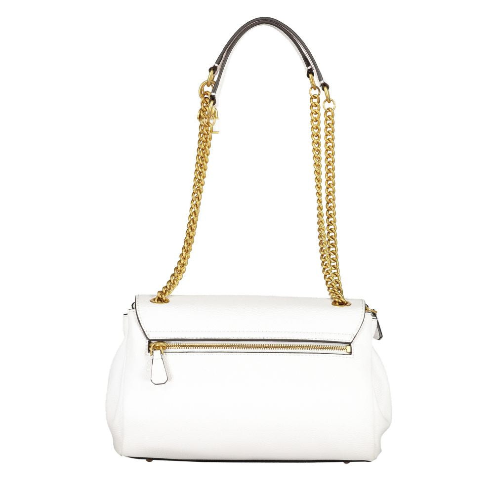 Bolso de mano de polietileno blanco Guess Jeans