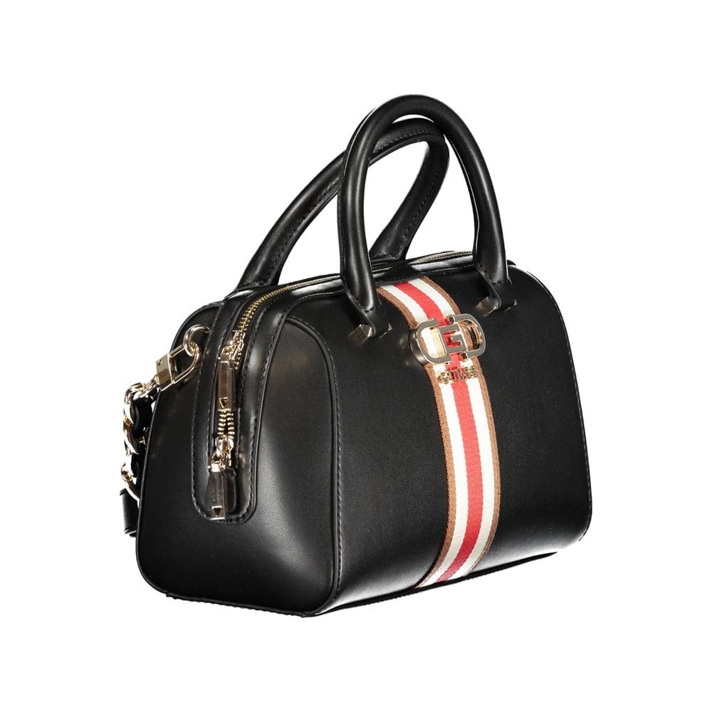 Bolso de mano de polietileno negro Guess Jeans