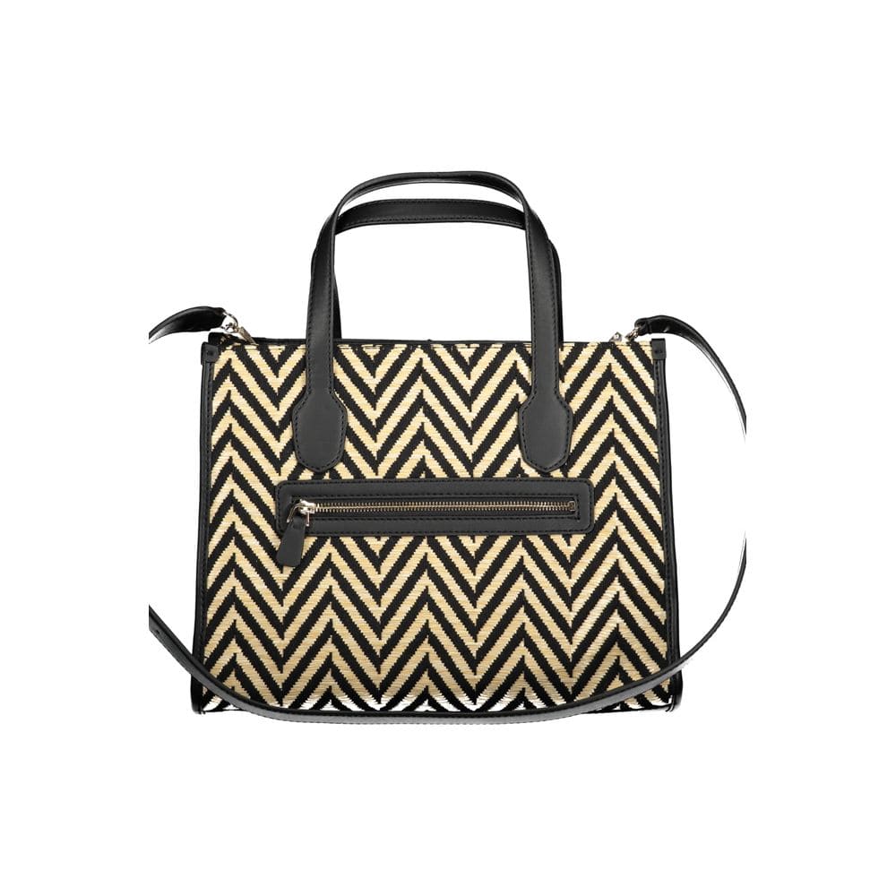 Bolso de mano de algodón negro Guess Jeans