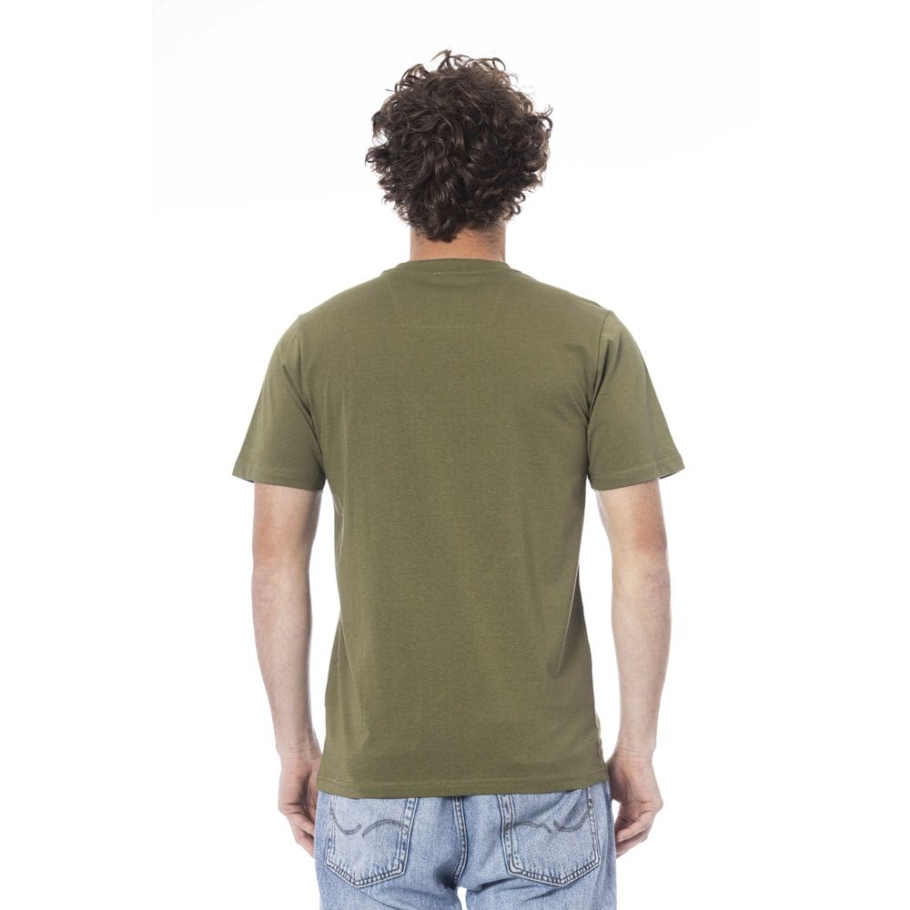 T-shirt en coton vert Cavalli Class