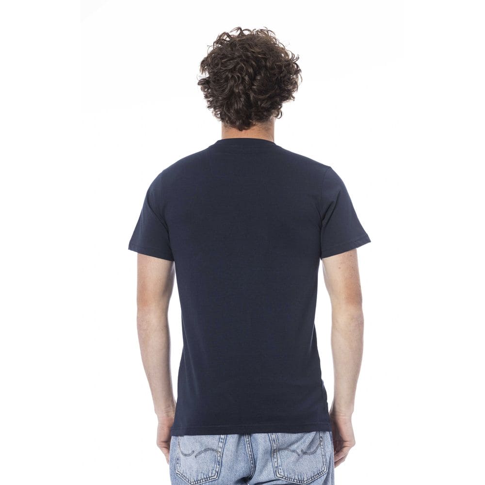 T-shirt en coton bleu Cavalli Class