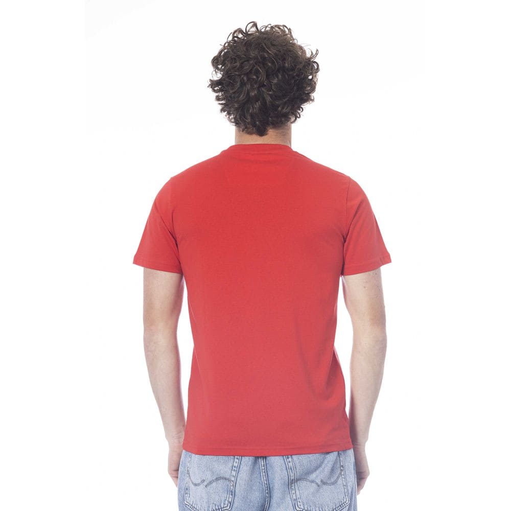 Camiseta de algodón roja de la clase Cavalli