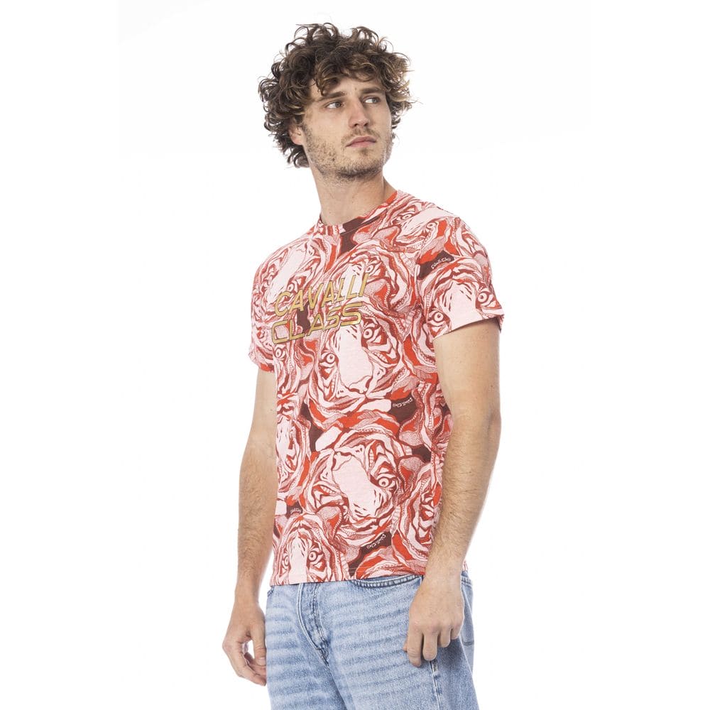 T-shirt en coton rouge Cavalli Class