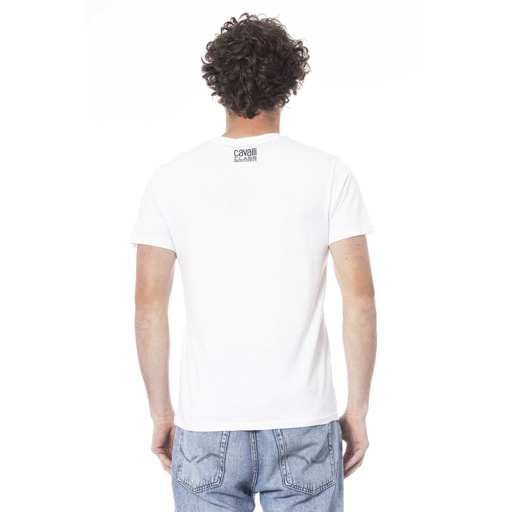 T-shirt en coton blanc de classe Cavalli