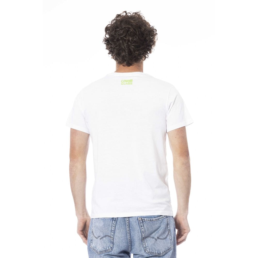 T-shirt en coton blanc Cavalli Class