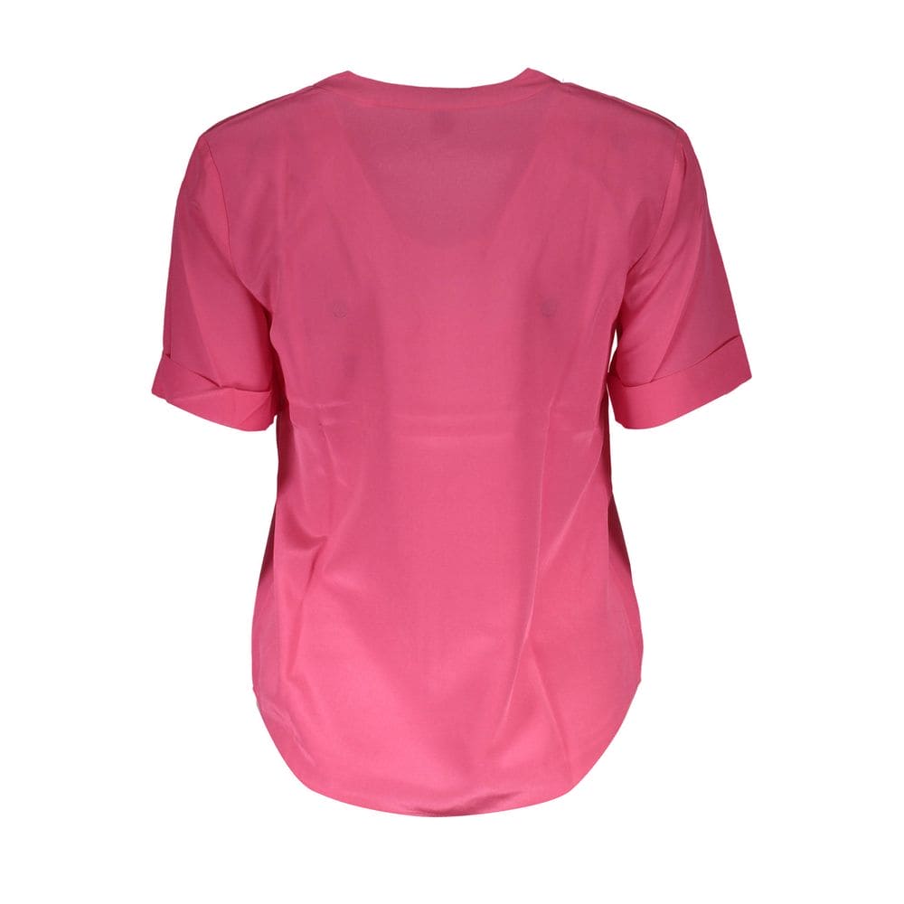 Tops y camisetas de seda rosa de Gant