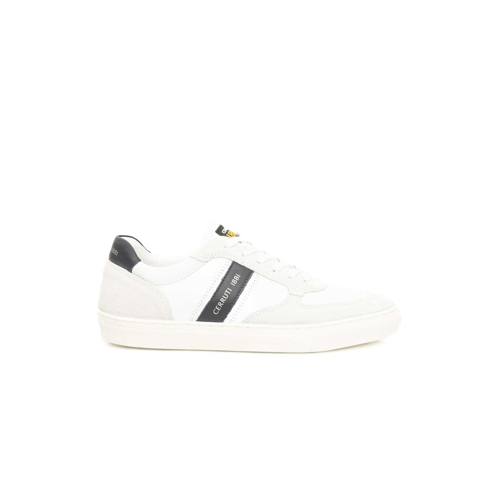 Cerruti 1881 White Leather Men's Sneaker