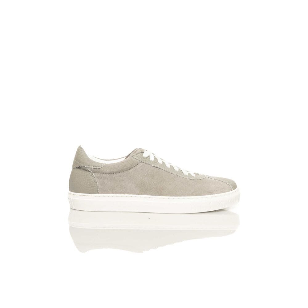 Baskets Cerruti 1881 en cuir de vachette gris