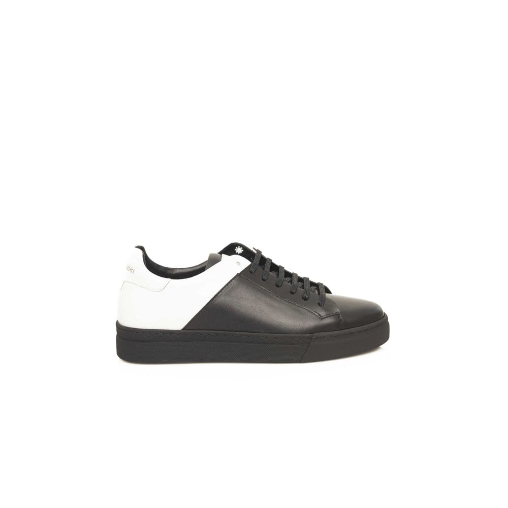 Zapatillas Cerruti 1881 de piel de vacuno en blanco y negro