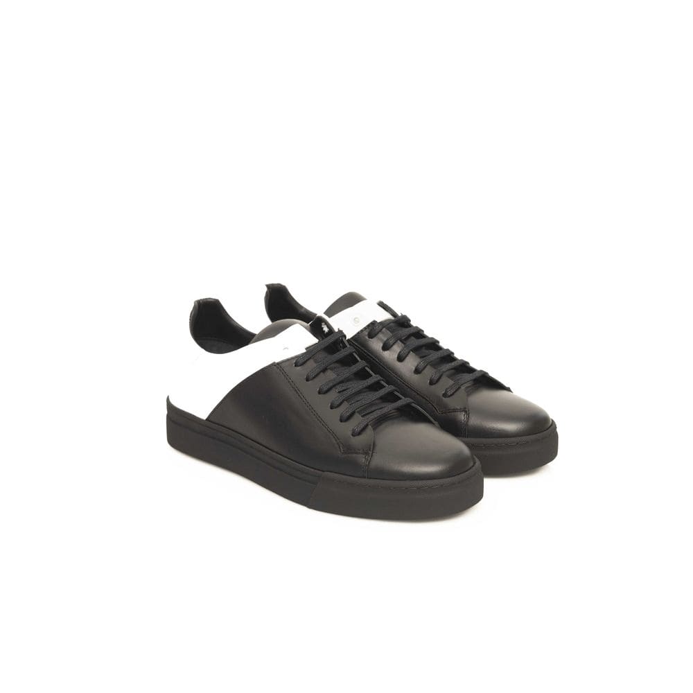 Zapatillas Cerruti 1881 de piel de vacuno en blanco y negro