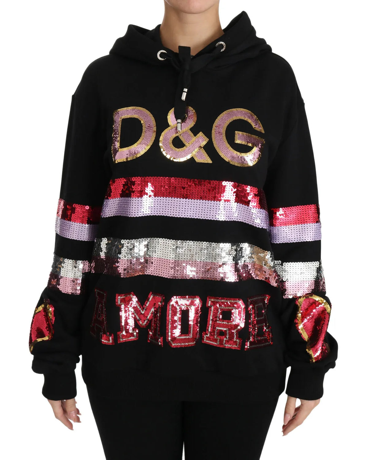 Pull à capuche à paillettes Dolce &amp; Gabbana DG