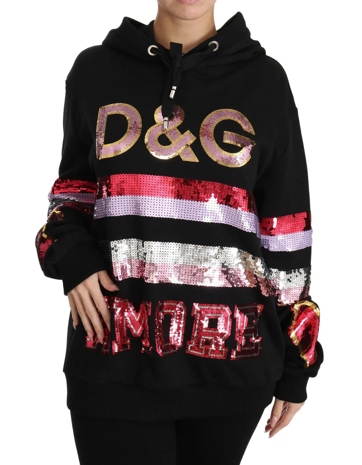 Pull à capuche à paillettes Dolce &amp; Gabbana DG