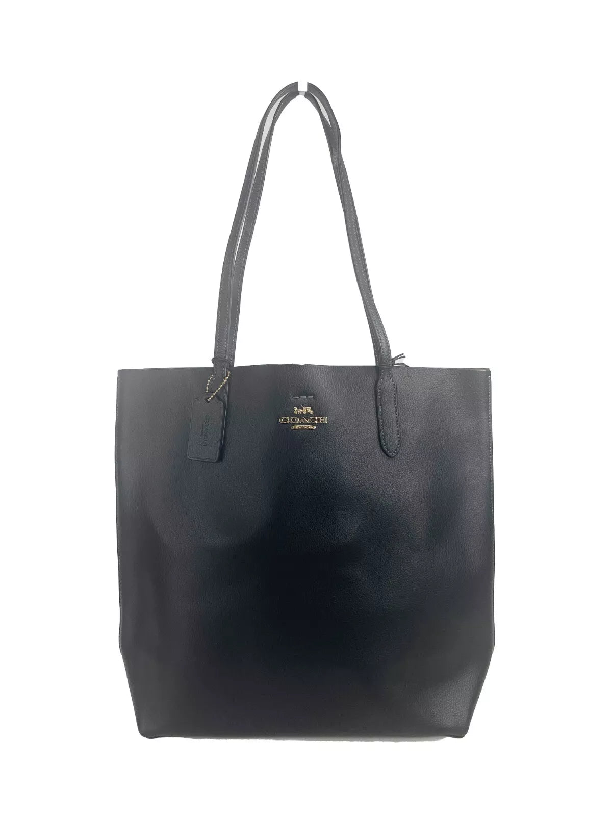 COACH Thea Tote Bolso de hombro de cuero negro