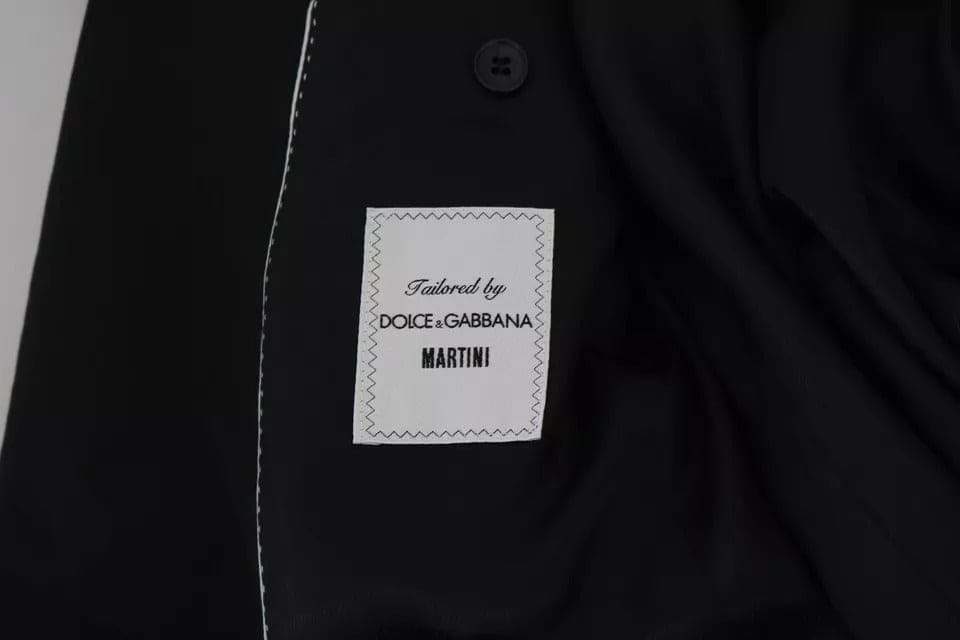 Manteau veste slim noir Dolce &amp; Gabbana Blazer MARTINI