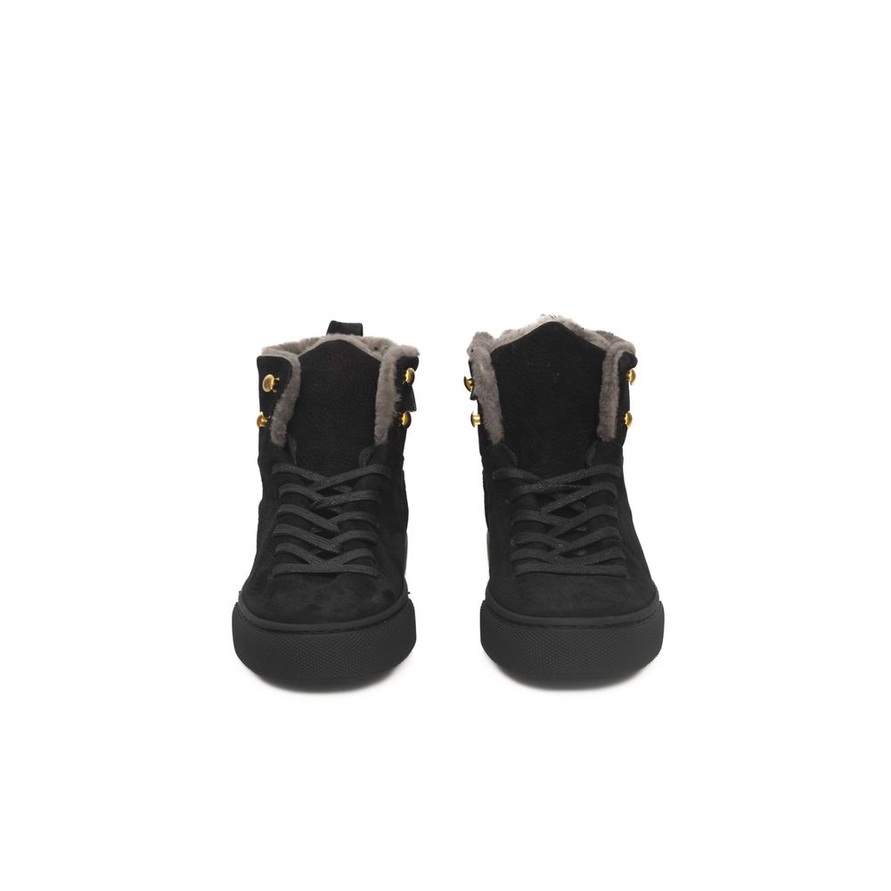 Cerruti 1881 Black Cowhide Women Sneaker