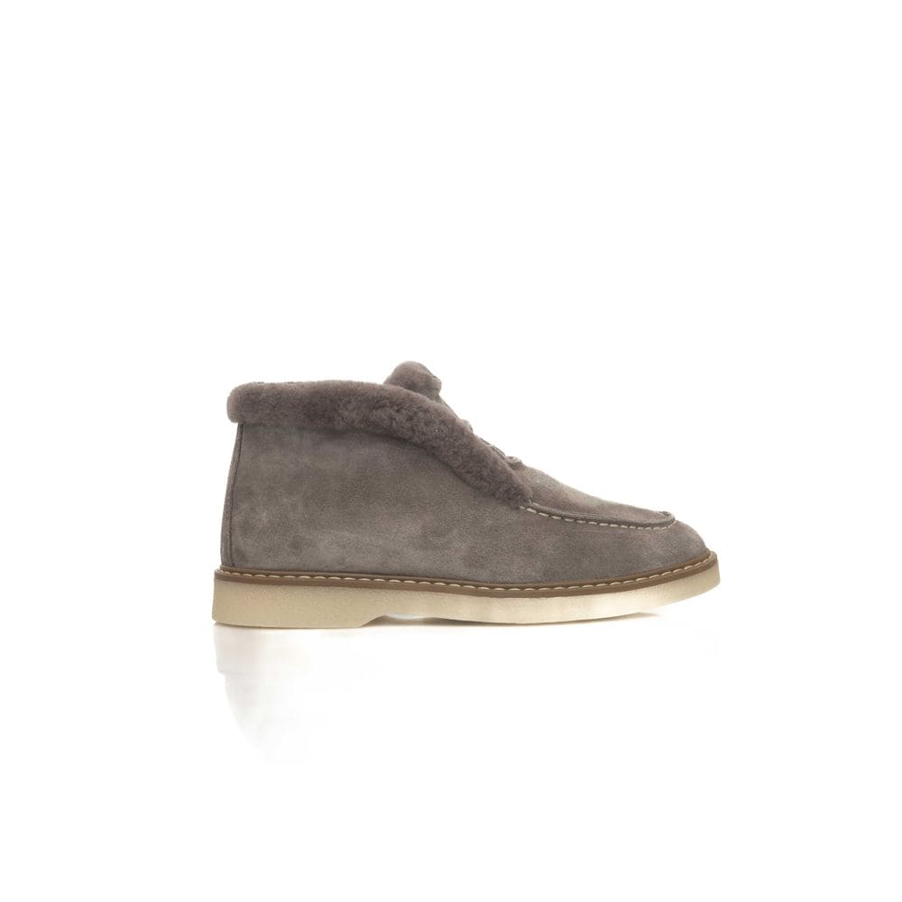 Bottines Cerruti 1881 en cuir de vache beige