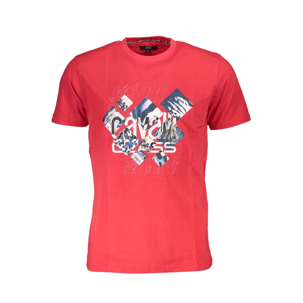 T-shirt en coton rouge Cavalli Class