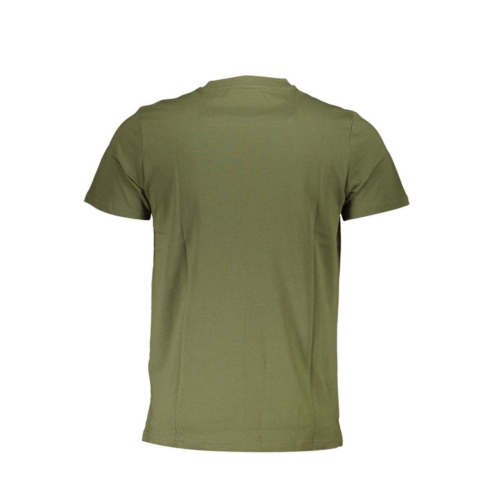 Camiseta de algodón verde Cavalli Class