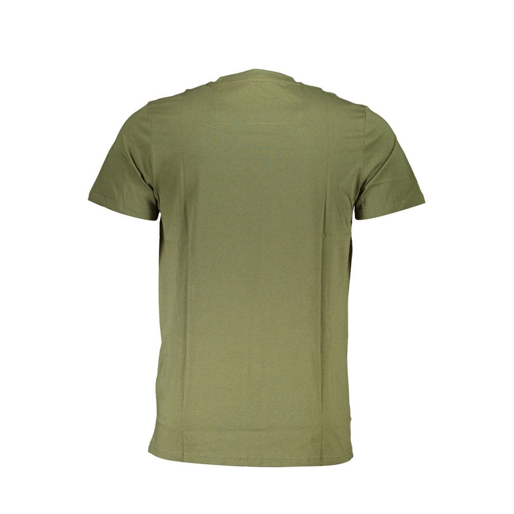 Camiseta de algodón verde Cavalli Class