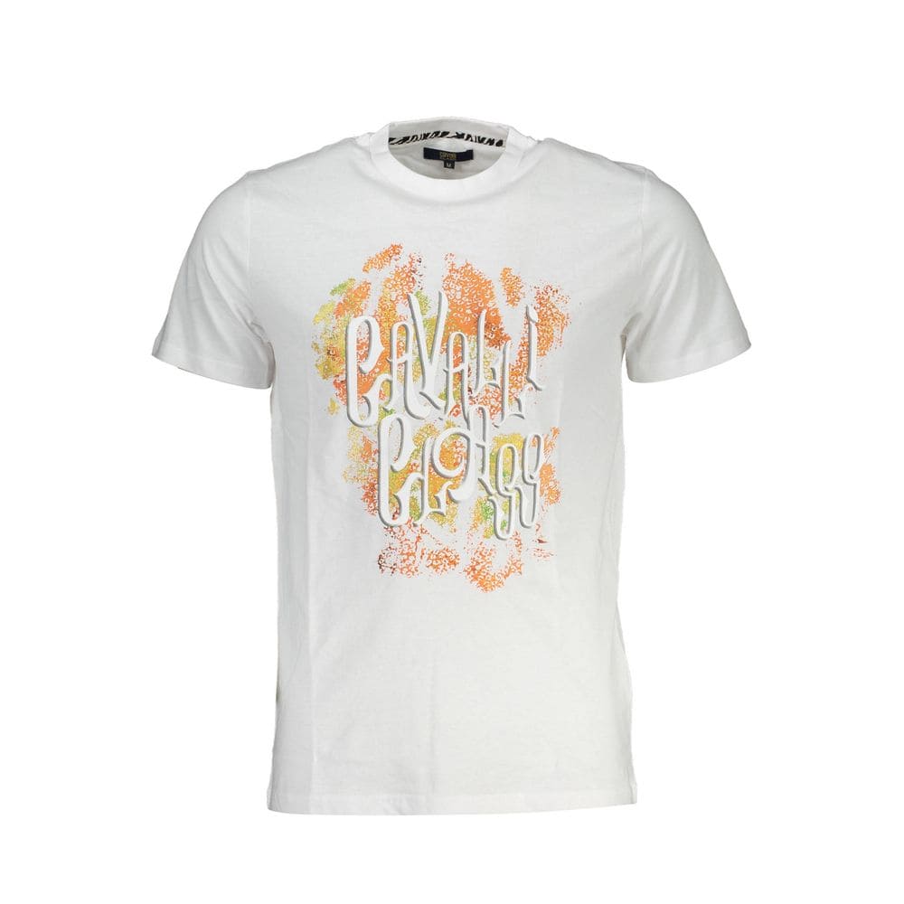 T-shirt en coton blanc Cavalli Class