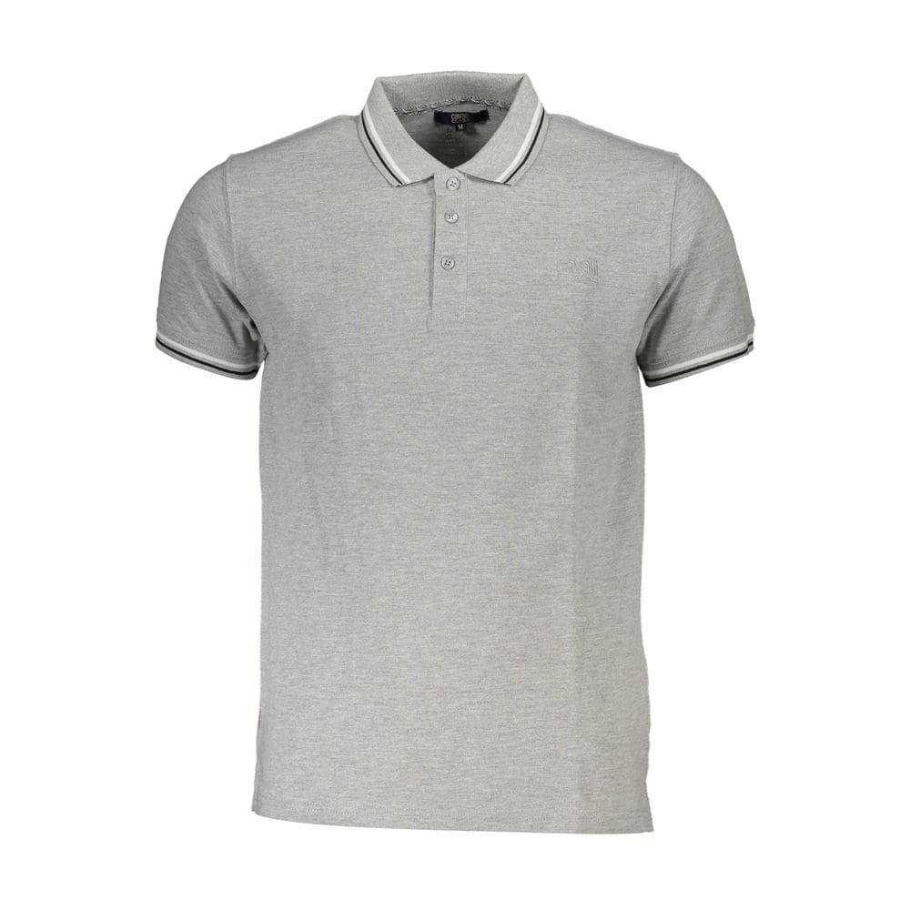 Polo de algodón gris Cavalli Class