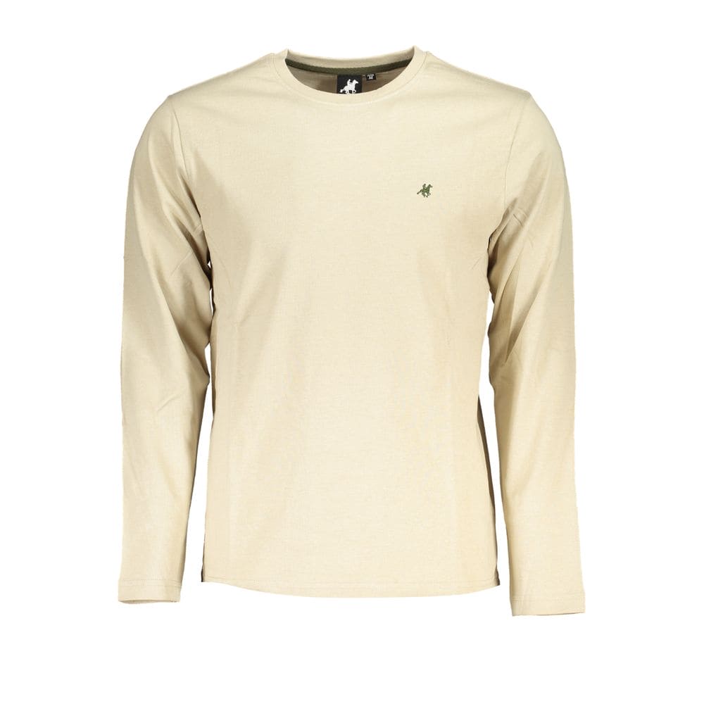 Camiseta de algodón beige US Grand Polo