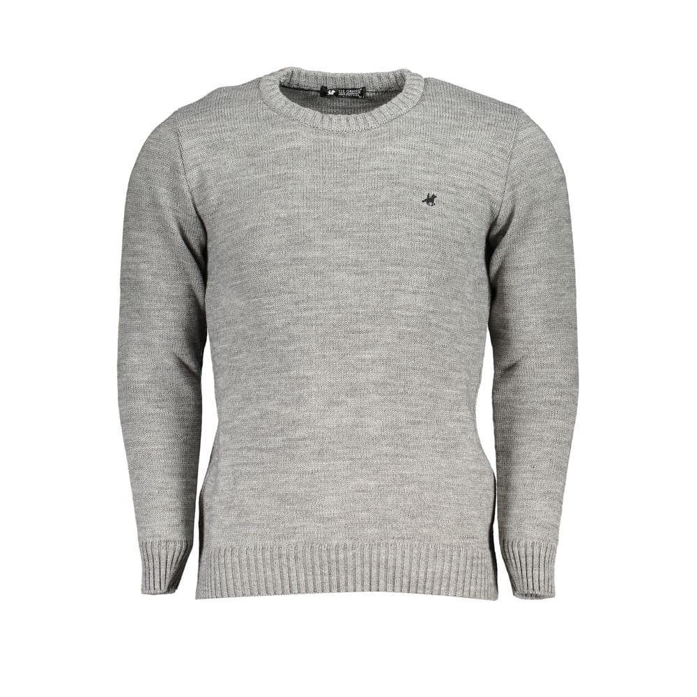 Pull en tissu gris US Grand Polo