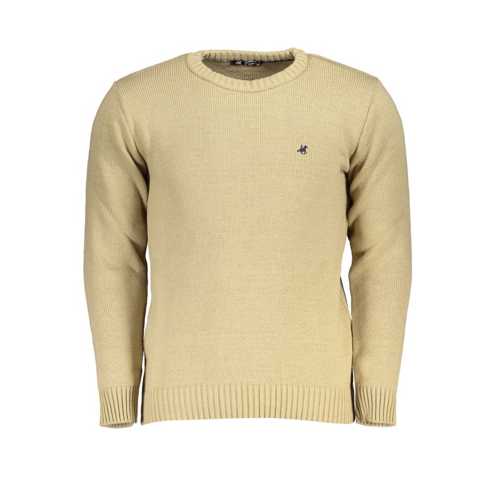 Suéter de tela beige US Grand Polo