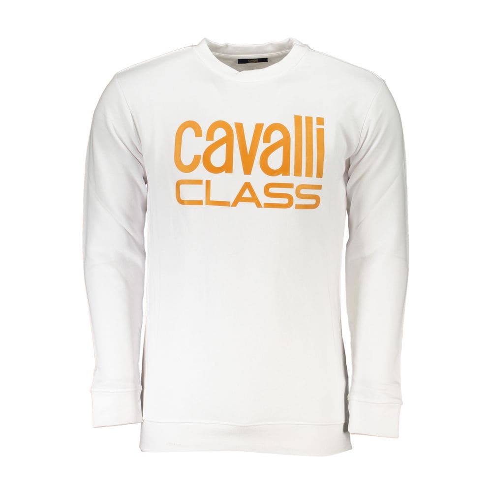 Pull en coton blanc de la classe Cavalli