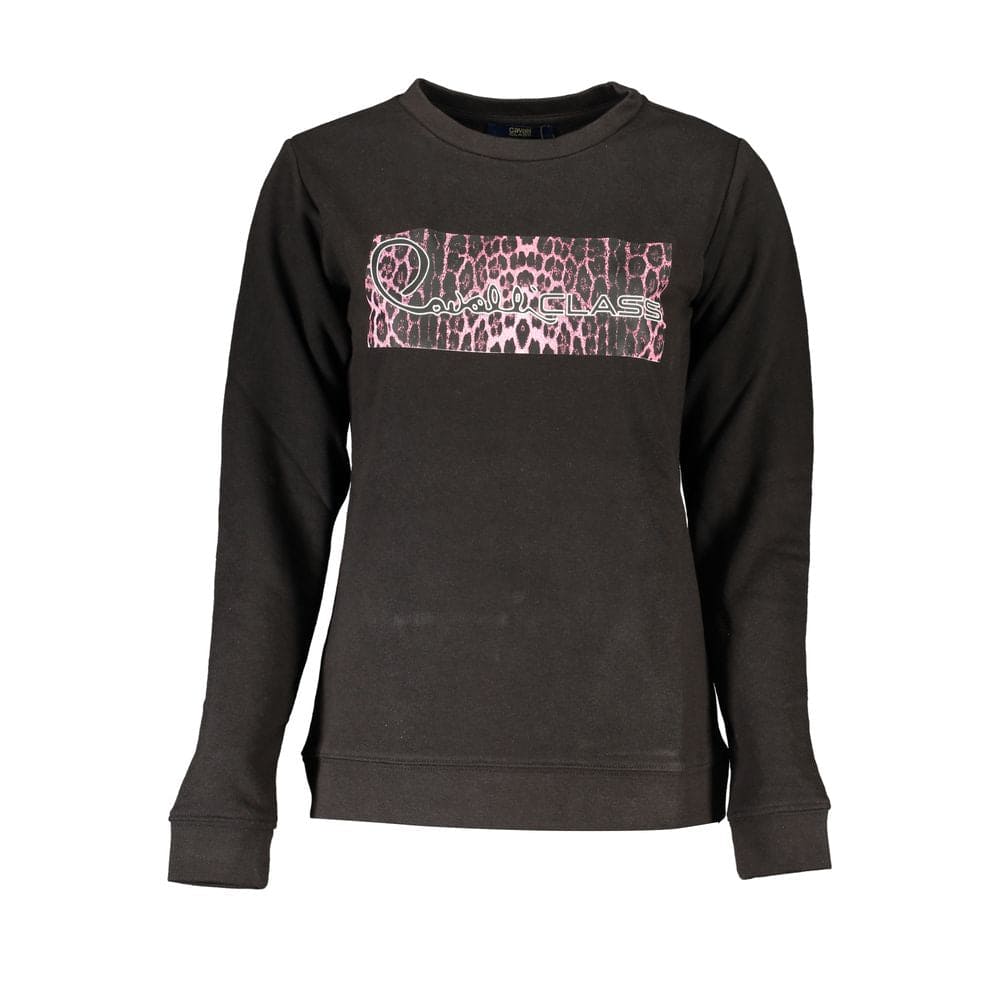 Pull en coton noir de la collection Cavalli Class