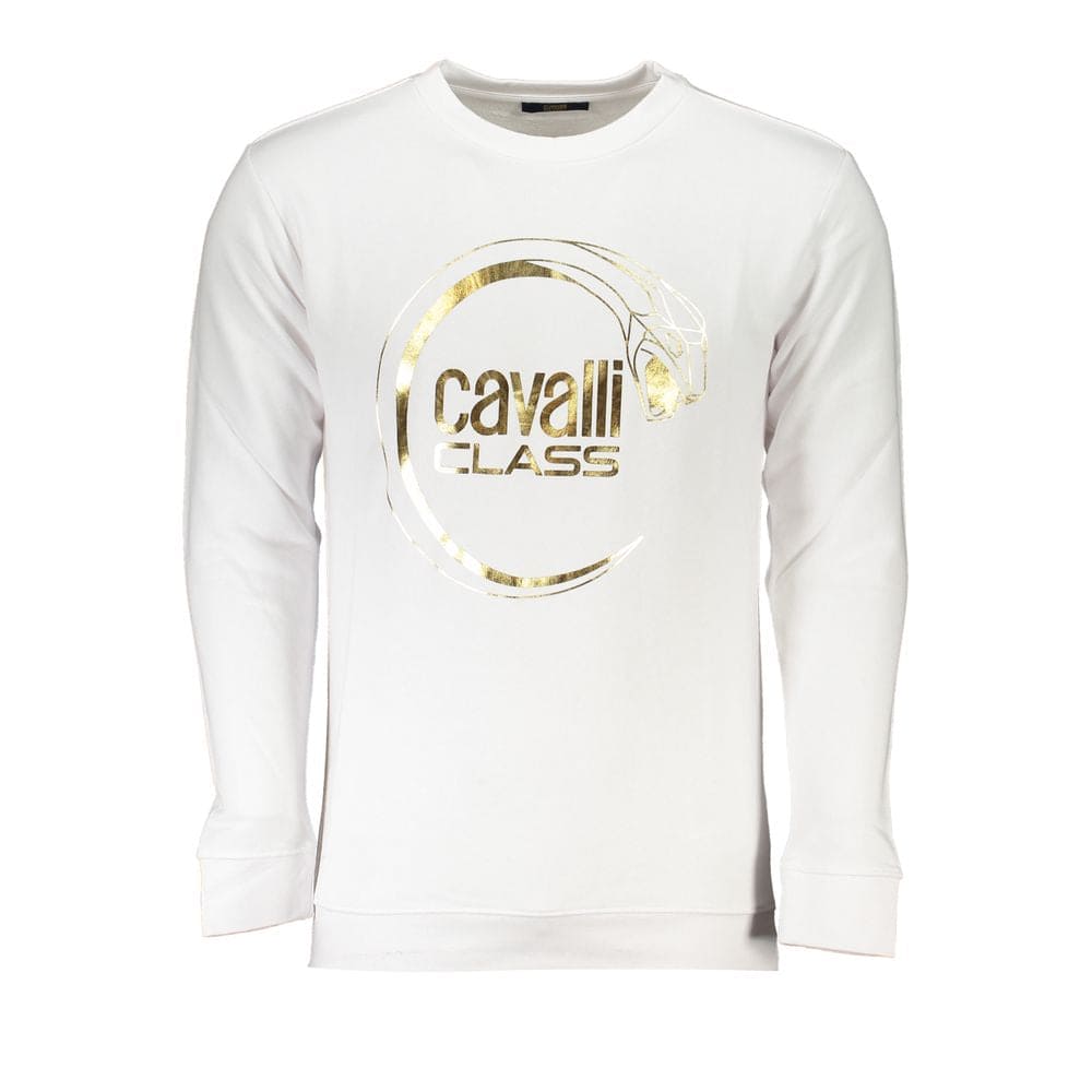 Pull en coton blanc de la classe Cavalli