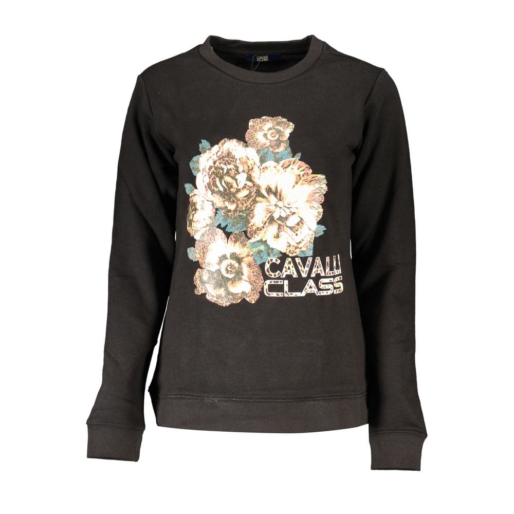 Pull en coton noir de la collection Cavalli Class