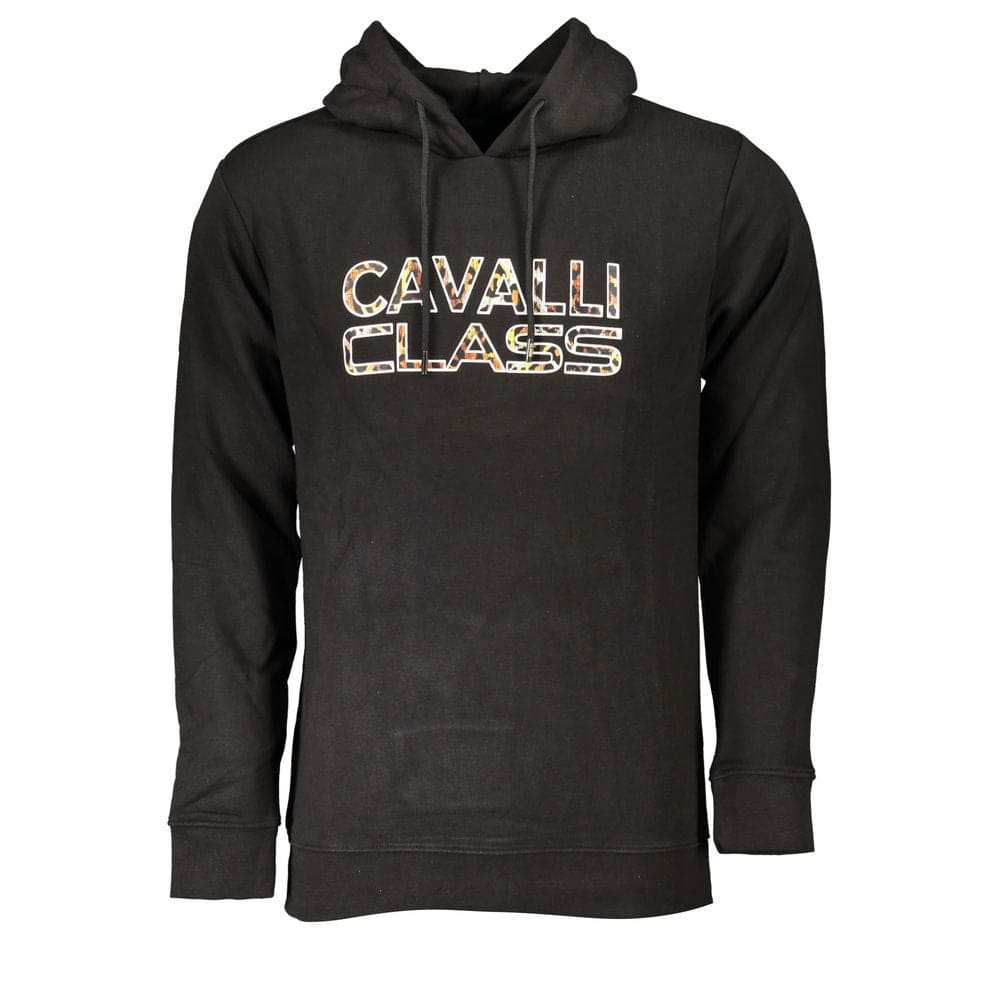 Pull en coton noir de la collection Cavalli Class