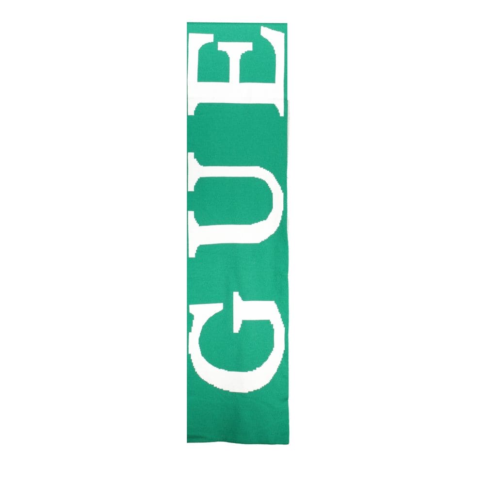 Écharpe en coton vert Guess Jeans