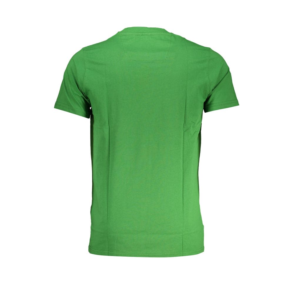 Camiseta de algodón verde Cavalli Class