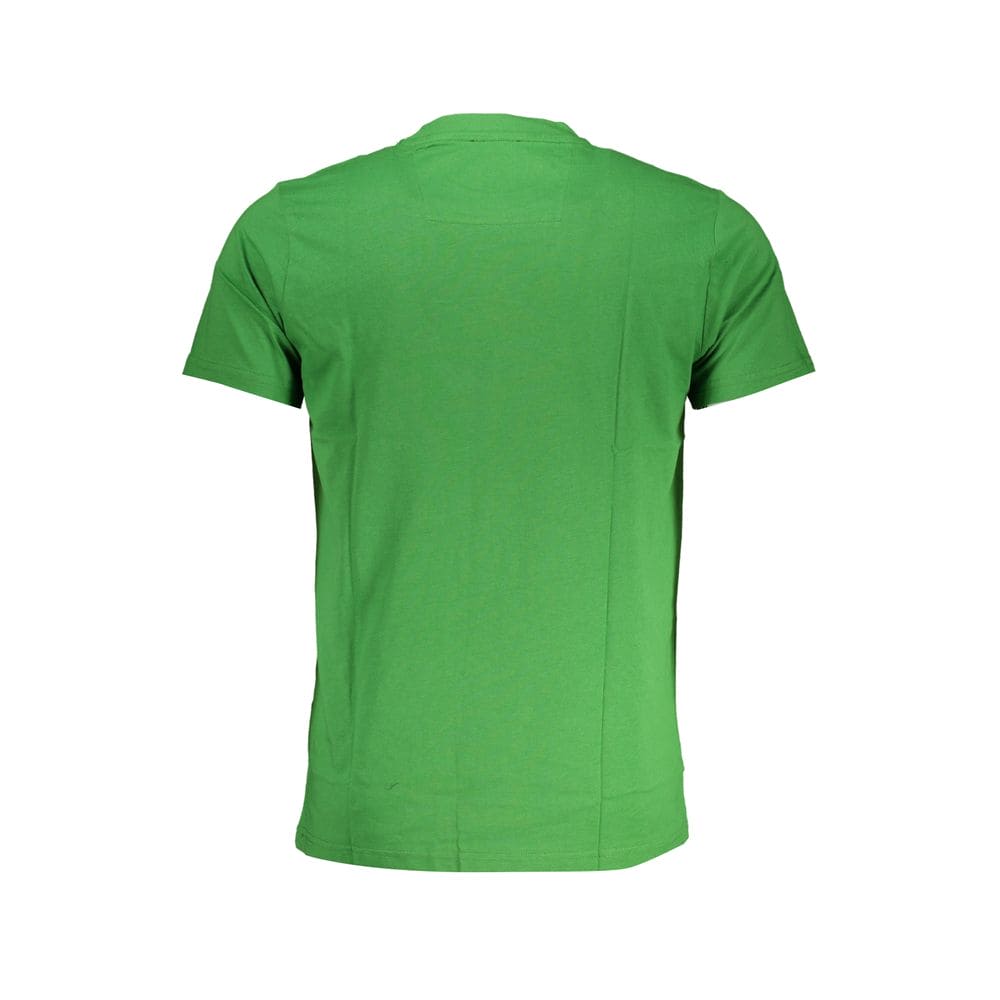 Camiseta de algodón verde Cavalli Class